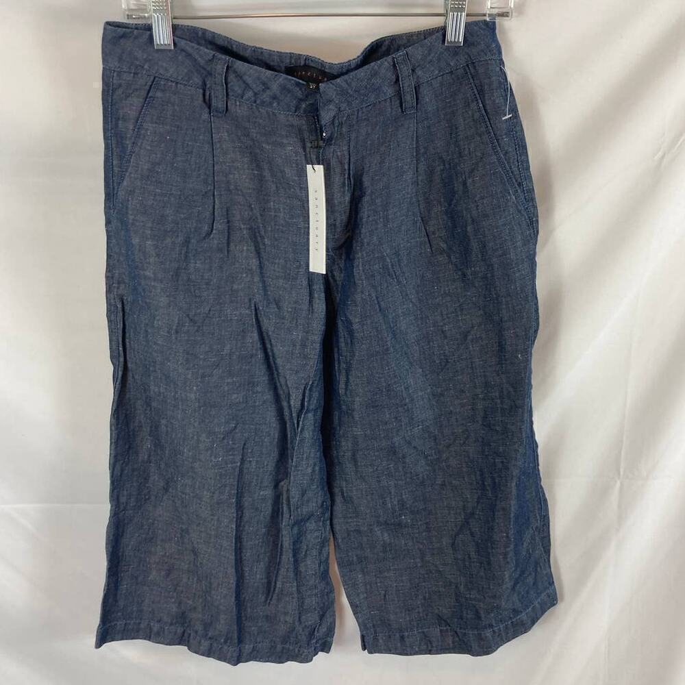 NWT Sanctuary Wide Leg Chambray Shorts Culottes size 27